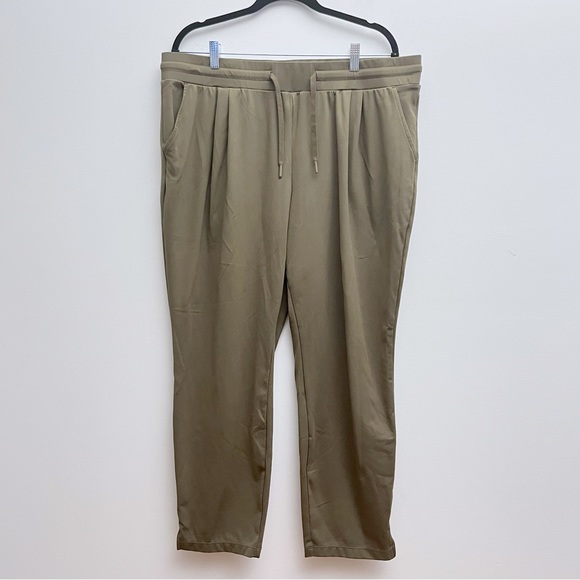 Mondetta Pants - Mondetta Olive Green Pull on Drawstring Tapered Outdoor Joggers Size XXL
